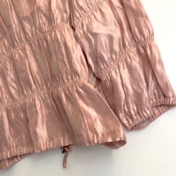 Ruby Rd. Rose Gold Metallic Pintuck Jacket, Sz 16 - Picture 3 of 6